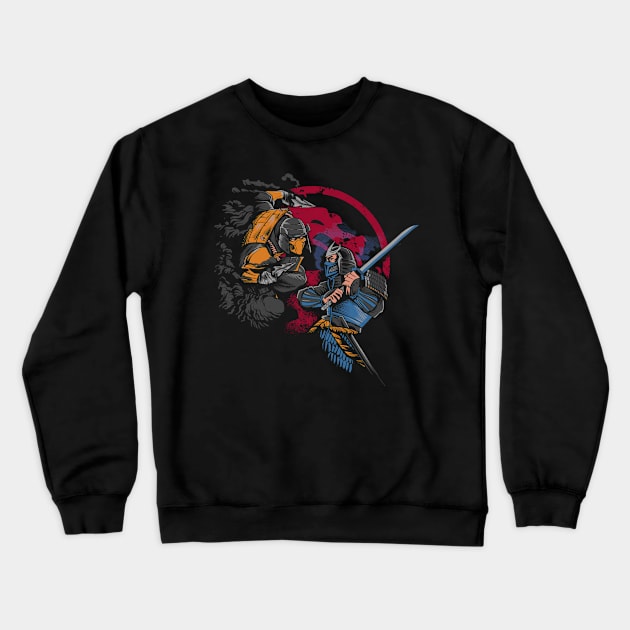 Mortal Samurais Crewneck Sweatshirt by RedBug01